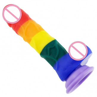 Dildo rainbow silicon