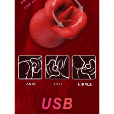 Limbă trandafir IPX7 Vibrator rezistent la apă