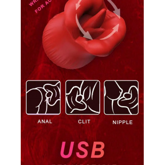 Limbă trandafir IPX7 Vibrator rezistent la apă