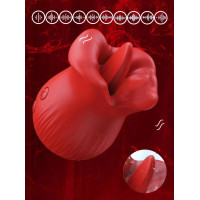 Limbă trandafir IPX7 Vibrator rezistent la apă