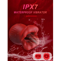 Limbă trandafir IPX7 Vibrator rezistent la apă